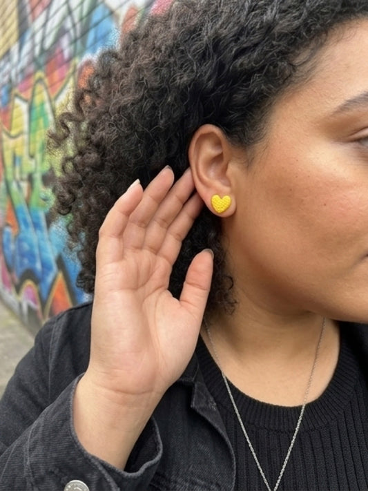 Heart Floret - Stud Earrings