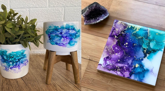 ALCOHOL INK CLASS - MALENY ARTISAN & HANDMADE MARKET - SUNDAY 6 JULY